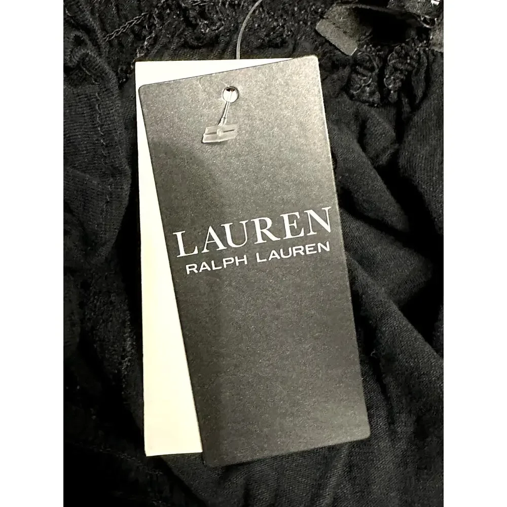 Lauren Ralph Lauren Women's Off Shoulder Eyelet Lace Sleeve M NWT - Picture 8 of 10